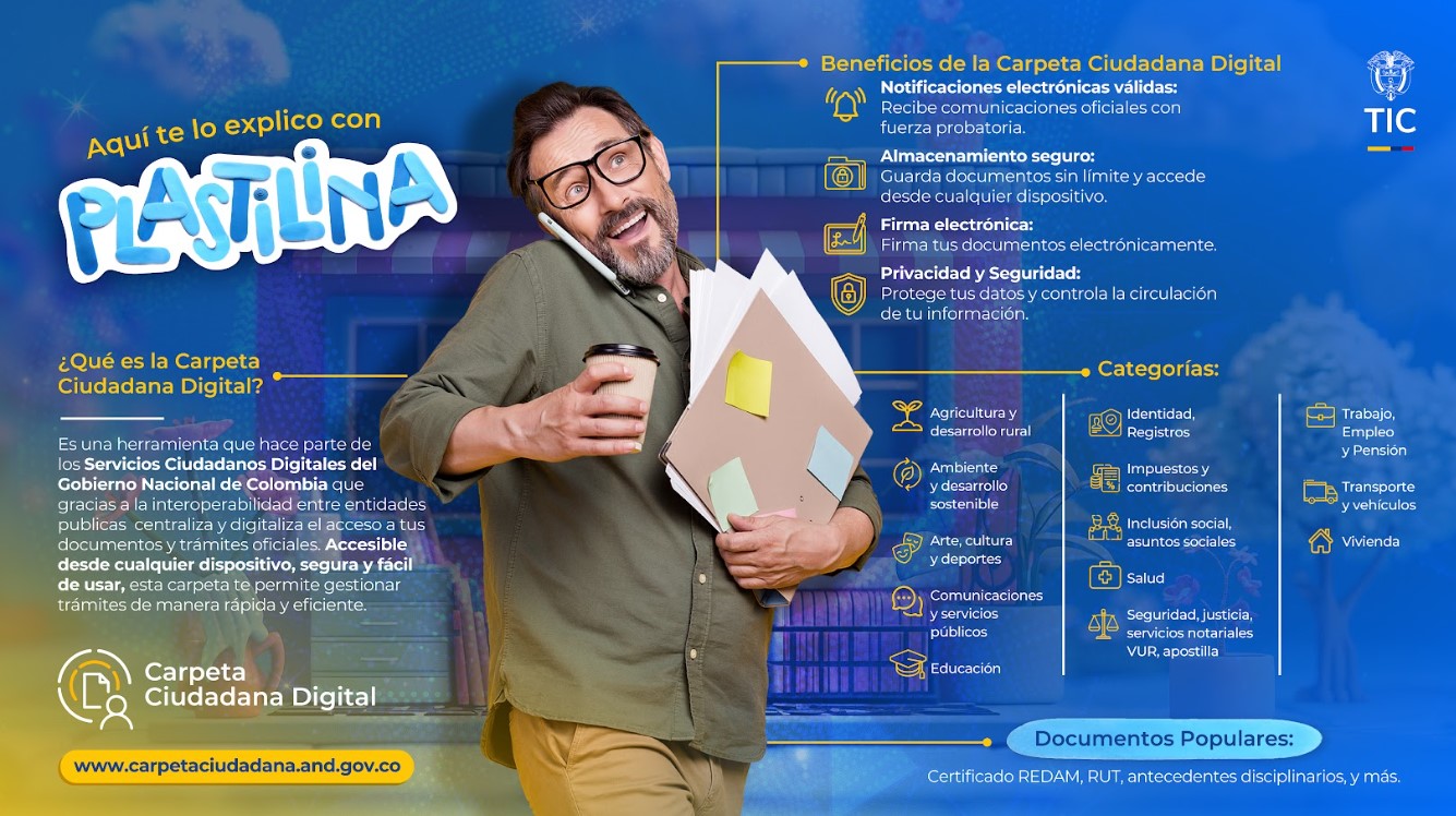 “TE LO EXPLICO CON PLASTILINA”  LA NUEVA CAMPAÑA DEL GOBIERNO PARA IMPULSAR LA CARPETA CIUDADANA DIGITAL Y FACILITAR LOS TRÁMITES EN LÍNEA.