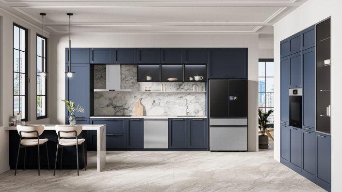 Samsung presenta nueva línea de neveras con pantallas y AI Vision Inside perfeccionado
