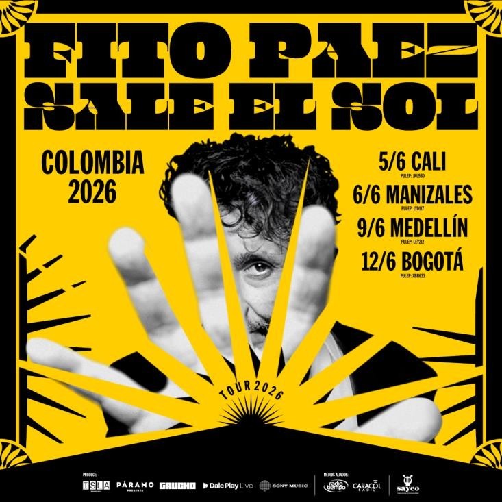 Fito Páez confirma conciertos en Colombia con un recorrido por más de 40 años de música