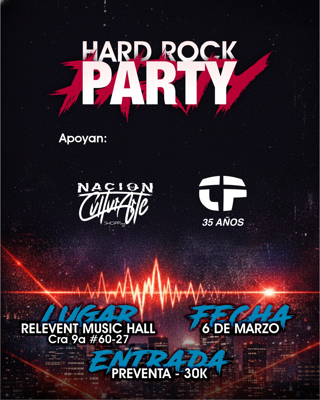 Colombia Hard Rock Party Vol. I enciende el Relevent Music Hall con cinco potencias del género