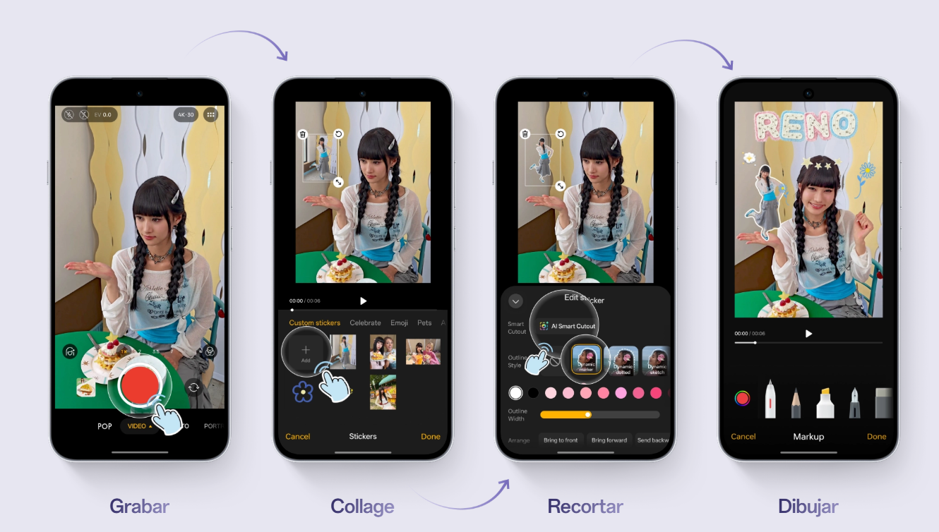 OPPO Reno16: cuatro características que buscan transformar la creación de contenido desde el celular